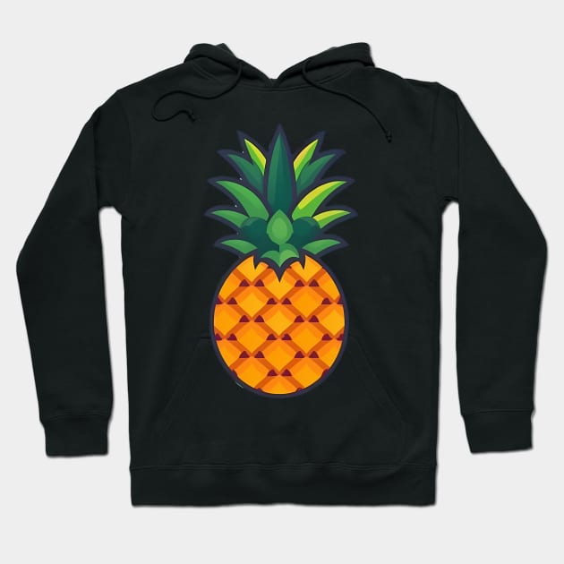 Simple Pineapple, Love Fruits Hoodie by dukito